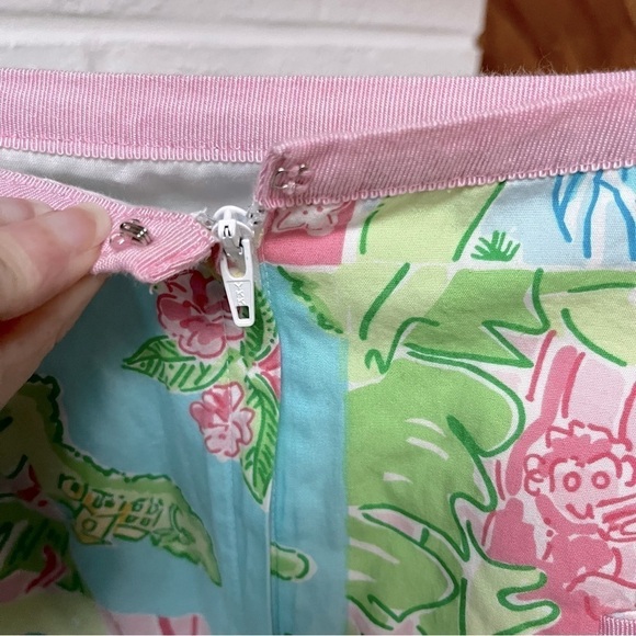 LILLY PULITZER Vintage Aruba One Happy Island Skirt size 4 - Picture 6 of 10